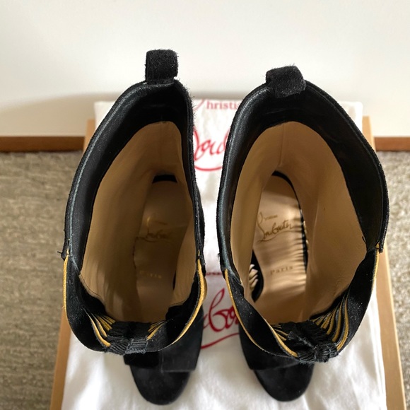 Christian Louboutin Miss Circus 120 Suede Heels - Picture 8 of 11
